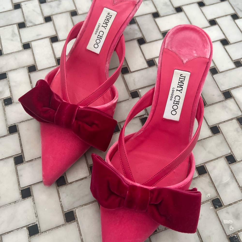 Jimmy Choo. Size 39.5, good condition, kitten heel